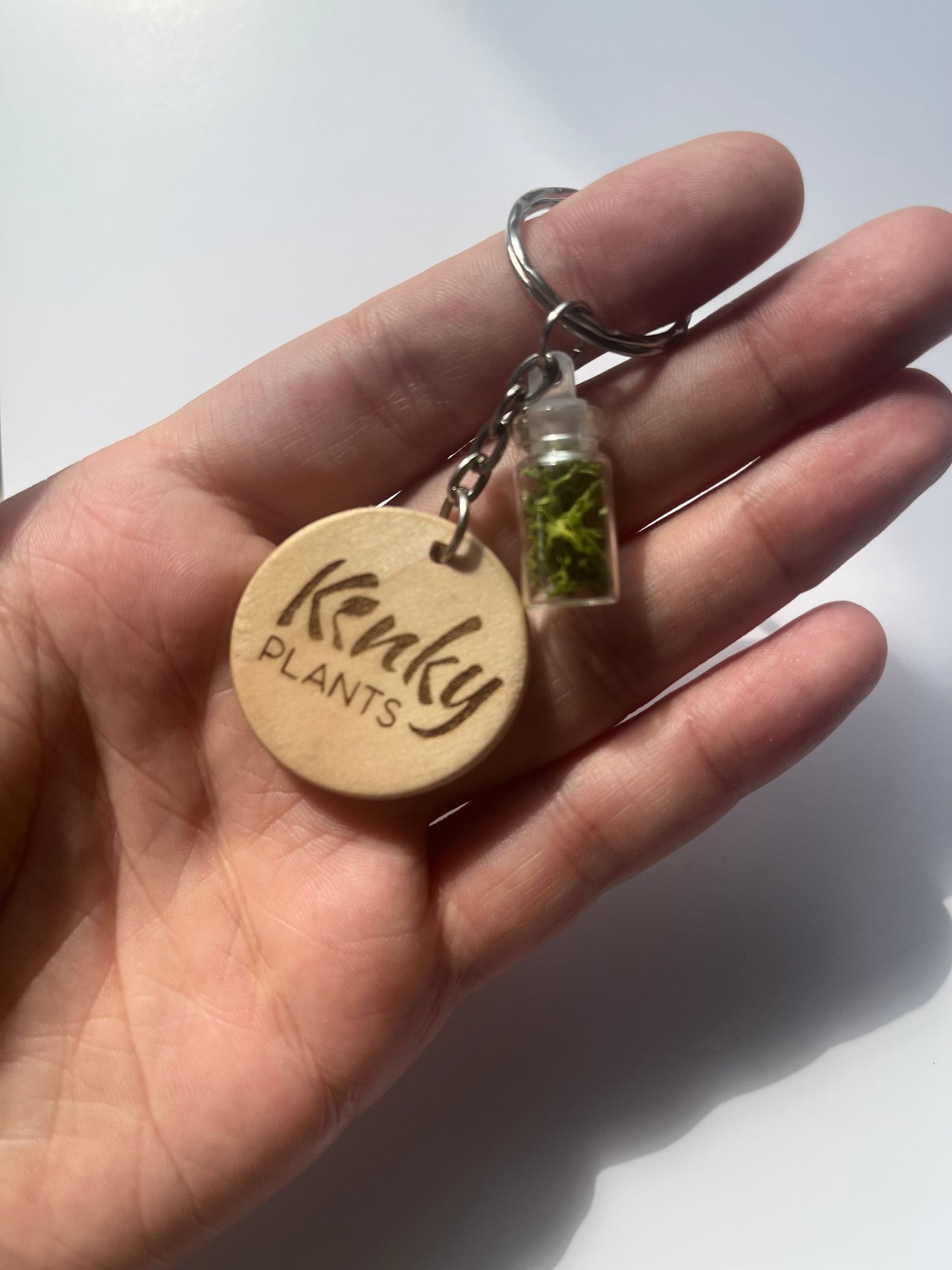 Bottle of Life – Moss Keychain