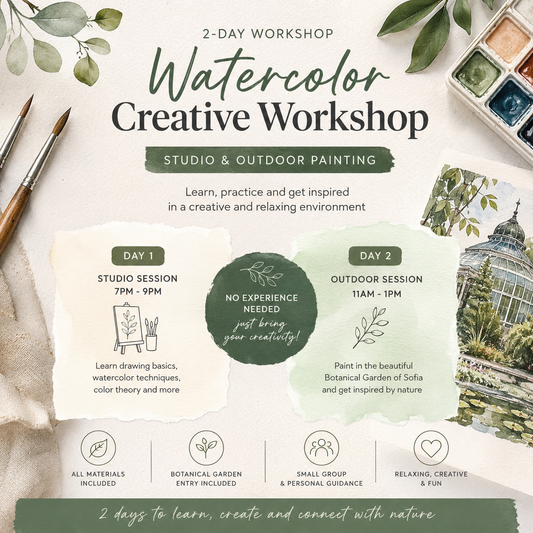 Watercolor Workshop - 2 Day Experience (Sofia)